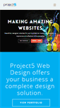 Mobile Screenshot of project5.co.za